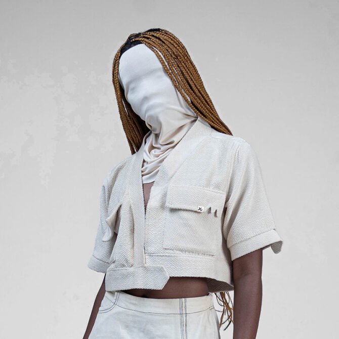 Xv wrap cropped Jacket
